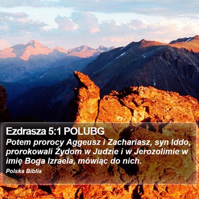 Ezdrasza 5:1 POLUBG Bible Verse Image