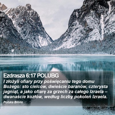 Ezdrasza 6:17 POLUBG Bible Verse Image