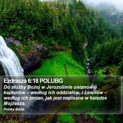 Ezdrasza 6:18 POLUBG Bible Verse Image