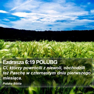 Ezdrasza 6:19 POLUBG Bible Verse Image