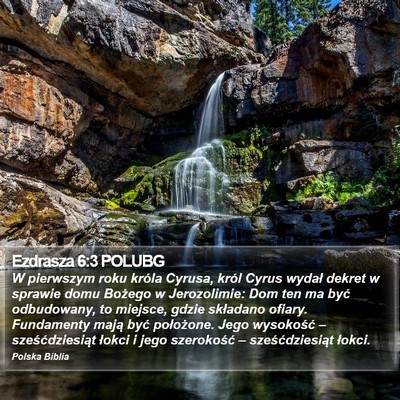 Ezdrasza 6:3 POLUBG Bible Verse Image