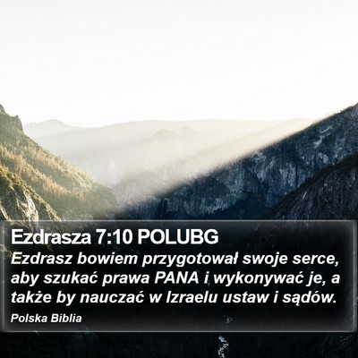Ezdrasza 7:10 POLUBG Bible Verse Image