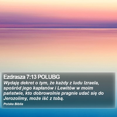 Ezdrasza 7:13 POLUBG Bible Verse Image