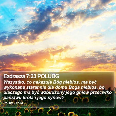 Ezdrasza 7:23 POLUBG Bible Verse Image