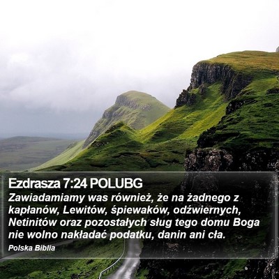 Ezdrasza 7:24 POLUBG Bible Verse Image