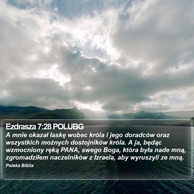 Ezdrasza 7:28 POLUBG Bible Verse Image
