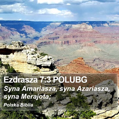Ezdrasza 7:3 POLUBG Bible Verse Image