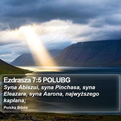 Ezdrasza 7:5 POLUBG Bible Verse Image