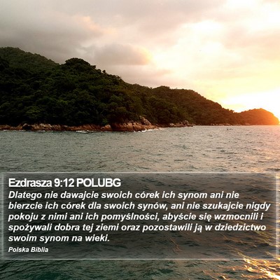 Ezdrasza 9:12 POLUBG Bible Verse Image