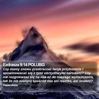 Ezdrasza 9:14 POLUBG Bible Verse Image