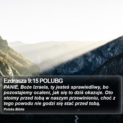Ezdrasza 9:15 POLUBG Bible Verse Image