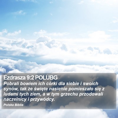 Ezdrasza 9:2 POLUBG Bible Verse Image