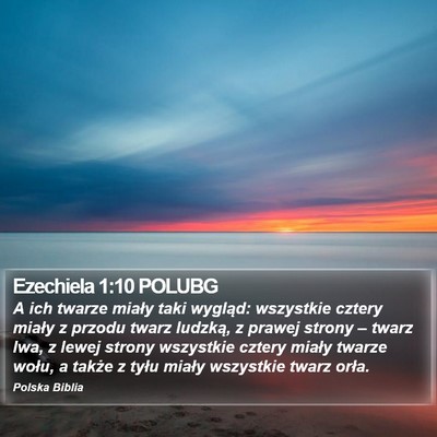 Ezechiela 1:10 POLUBG Bible Verse Image