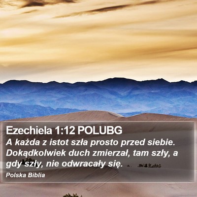 Ezechiela 1:12 POLUBG Bible Verse Image