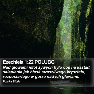 Ezechiela 1:22 POLUBG Bible Verse Image