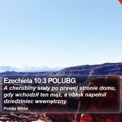 Ezechiela 10:3 POLUBG Bible Verse Image