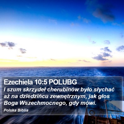 Ezechiela 10:5 POLUBG Bible Verse Image