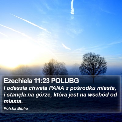 Ezechiela 11:23 POLUBG Bible Verse Image