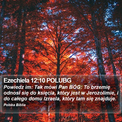 Ezechiela 12:10 POLUBG Bible Verse Image