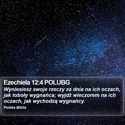 Ezechiela 12:4 POLUBG Bible Verse Image