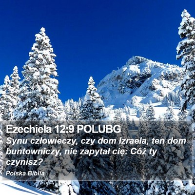 Ezechiela 12:9 POLUBG Bible Verse Image