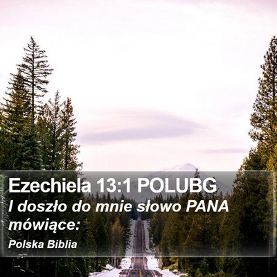 Ezechiela 13:1 POLUBG Bible Verse Image