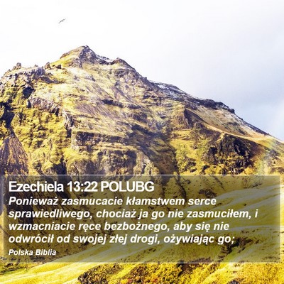 Ezechiela 13:22 POLUBG Bible Verse Image