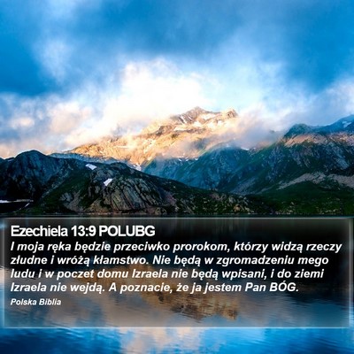 Ezechiela 13:9 POLUBG Bible Verse Image