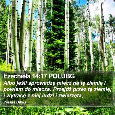 Ezechiela 14:17 POLUBG Bible Verse Image