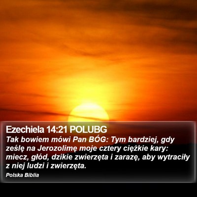 Ezechiela 14:21 POLUBG Bible Verse Image