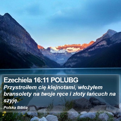 Ezechiela 16:11 POLUBG Bible Verse Image