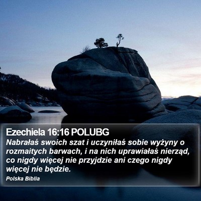 Ezechiela 16:16 POLUBG Bible Verse Image