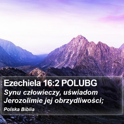 Ezechiela 16:2 POLUBG Bible Verse Image