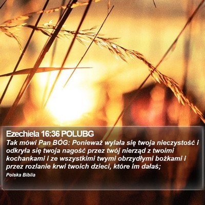 Ezechiela 16:36 POLUBG Bible Verse Image