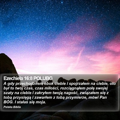 Ezechiela 16:8 POLUBG Bible Verse Image