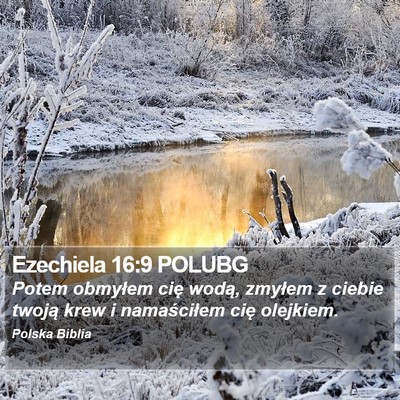 Ezechiela 16:9 POLUBG Bible Verse Image