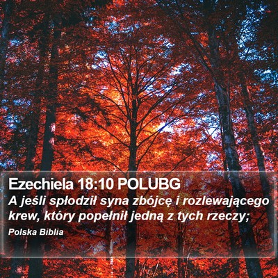 Ezechiela 18:10 POLUBG Bible Verse Image