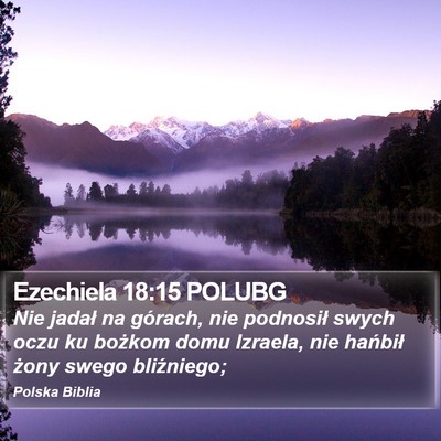 Ezechiela 18:15 POLUBG Bible Verse Image