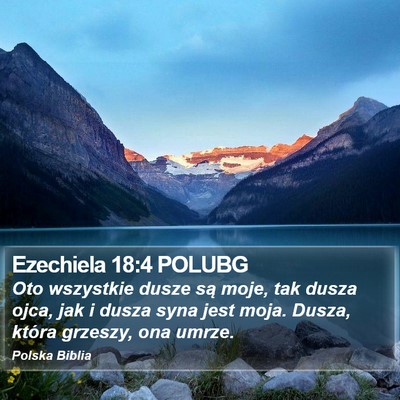 Ezechiela 18:4 POLUBG Bible Verse Image
