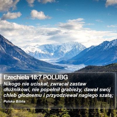 Ezechiela 18:7 POLUBG Bible Verse Image
