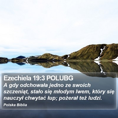 Ezechiela 19:3 POLUBG Bible Verse Image