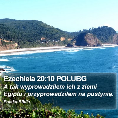 Ezechiela 20:10 POLUBG Bible Verse Image