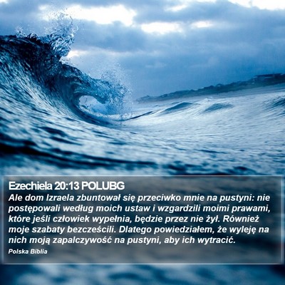 Ezechiela 20:13 POLUBG Bible Verse Image