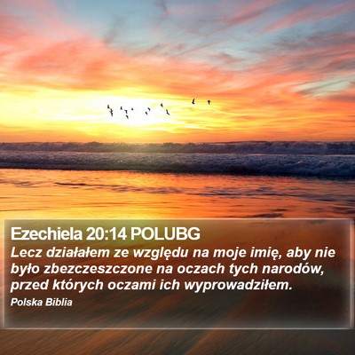 Ezechiela 20:14 POLUBG Bible Verse Image