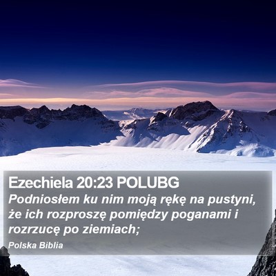 Ezechiela 20:23 POLUBG Bible Verse Image