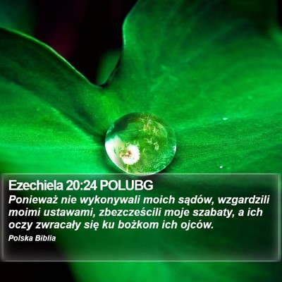 Ezechiela 20:24 POLUBG Bible Verse Image