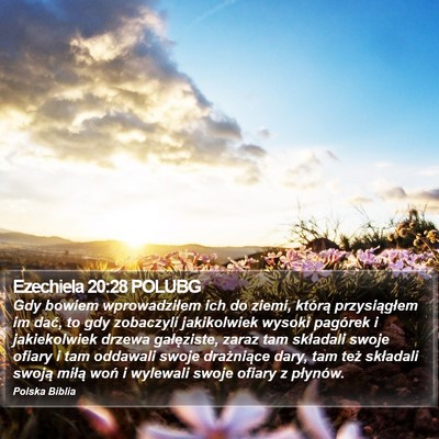 Ezechiela 20:28 POLUBG Bible Verse Image