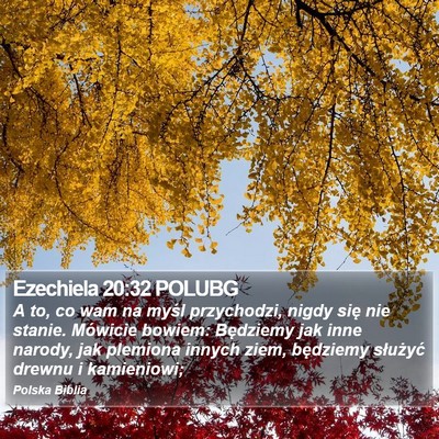 Ezechiela 20:32 POLUBG Bible Verse Image