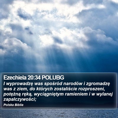 Ezechiela 20:34 POLUBG Bible Verse Image