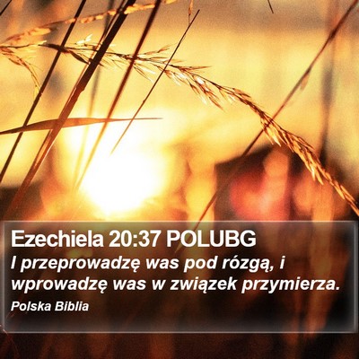 Ezechiela 20:37 POLUBG Bible Verse Image